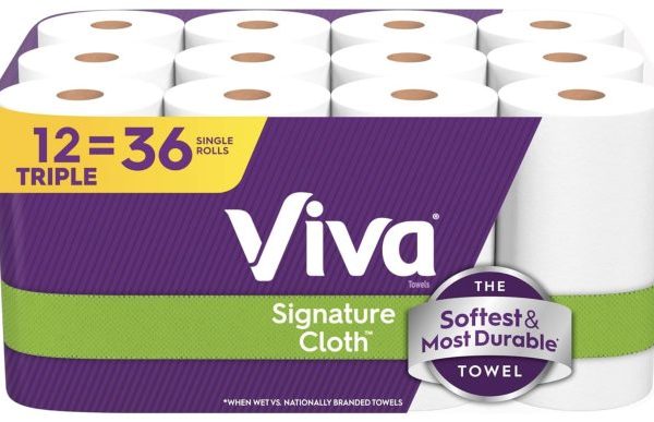 Viva Signature Cloth Paper Towels, 12 Triple Rolls only $20.28 shipped!